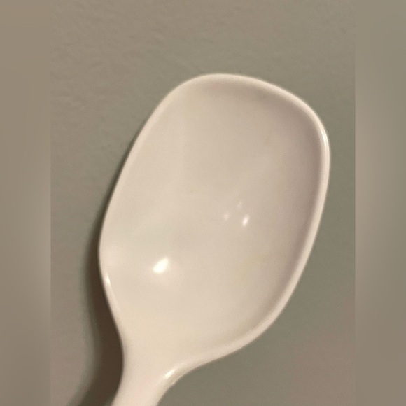 Vintage melamine spoon White Ivory 12‎ “ Inch Stir Serve Farmhouse Classic - Picture 4 of 7